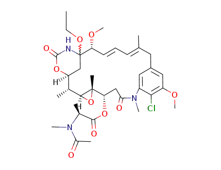 (3E,5E,7R,84Ξ,86S)-12c-(N-acetyl-N-methyl-L-alanyloxy)-14-chloro-10t,11c-epoxy-84-ethoxy-15,7r-dimethoxy-3,9c,11t,15-tetramethyl-15-aza-1(1,3)-benzena-8(4,6)-[1,3]oxazinana-cyclopentadecaphane-3,5-diene-82,14-dione