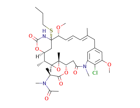 (3E,5E,7R,84Ξ,86S)-12c-(N-acetyl-N-methyl-L-alanyloxy)-14-chloro-10t,11c-epoxy-15,7r-dimethoxy-3,9c,11t,15-tetramethyl-84-propylsulfanyl-15-aza-1(1,3)-benzena-8(4,6)-[1,3]oxazinana-cyclopentadecaphane-3,5-diene-82,14-dione