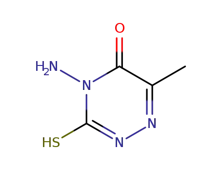 Molecular Structure of 22278-81-5 (4-AMINO-3-MERCAPTO-6-METHYL-4H-[1,2,4]TRIAZIN-5-ONE)
