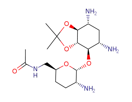 N-[(2S,5R,6R)-5-Amino-6-((3aS,4R,5S,7R,7aS)-5,7-diamino-2,2-dimethyl-hexahydro-benzo[1,3]dioxol-4-yloxy)-tetrahydro-pyran-2-ylmethyl]-acetamide