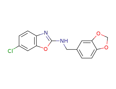 Benzo[1,3]dioxol-5-ylmethyl-(6-chloro-benzooxazol-2-yl)-amine