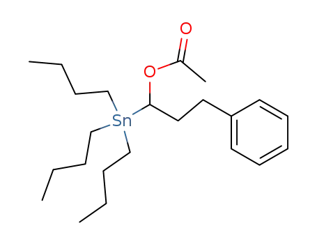 (1-(acetyloxy)-3-phenylpropyl) tributylstannane