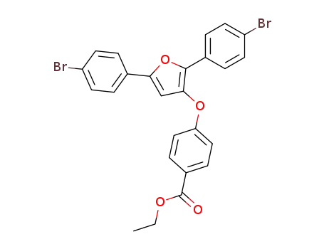 2,5-bis(4-bromophenyl)-3-(4-carboethoxyphenoxy)furan