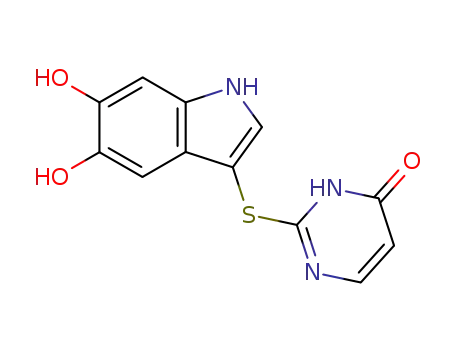 2-(5,6-Dihydroxy-1H-indol-3-ylsulfanyl)-3H-pyrimidin-4-one