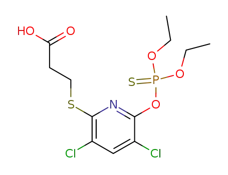 3-[3,5-Dichloro-6-(diethoxy-thiophosphoryloxy)-pyridin-2-ylsulfanyl]-propionic acid