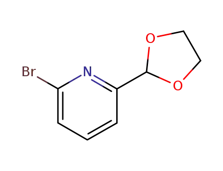 Molecular Structure of 34199-87-6 (2-Bromo-6-(1,3-dioxolan-2-yl)pyridine)