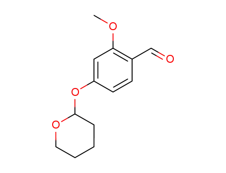 Molecular Structure of 163041-68-7 (4-TETRAHYDROPYRANOXY-2-METHOXYBENZALDEHYDE)
