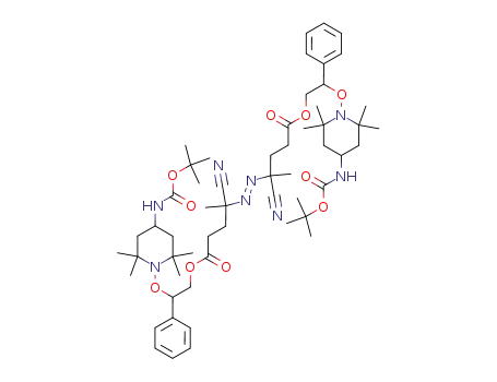 4-{3-[2-(4-tert-Butoxycarbonylamino-2,2,6,6-tetramethyl-piperidin-1-yloxy)-2-phenyl-ethoxycarbonyl]-1-cyano-1-methyl-propylazo}-4-cyano-4-methyl-butyric acid 2-(4-tert-butoxycarbonylamino-2,2,6,6-tetramethyl-piperidin-1-yloxy)-2-phenyl-ethyl ester