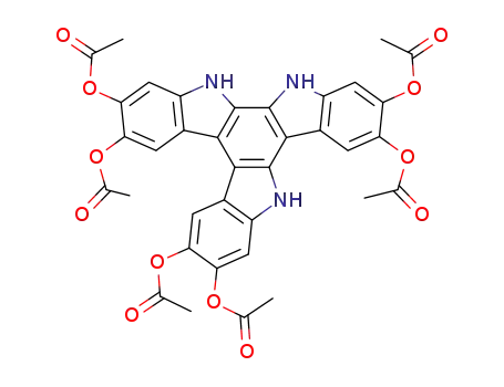 2,3,6,7,11,12-hexaacetoxydiindolo[2,3-a:2',3'-c]carbazole