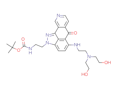 [2-(5-{2-[bis-(2-hydroxy-ethyl)-amino]-ethylamino}-6-oxo-6H-1,2,9-triaza-aceanthrylen-2-yl)-ethyl]-carbamic acid tert-butyl ester