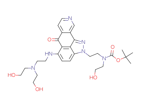 [2-(5-{2-[bis-(2-hydroxy-ethyl)-amino]-ethylamino}-6-oxo-6H-1,2,9-triaza-aceanthrylen-2-yl)-ethyl]-(2-hydroxy-ethyl)-carbamic acid tert-butyl ester