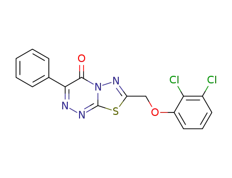 7-(2,3-dichloro-phenoxymethyl)-3-phenyl-[1,3,4]thiadiazolo[2,3-c][1,2,4]triazin-4-one