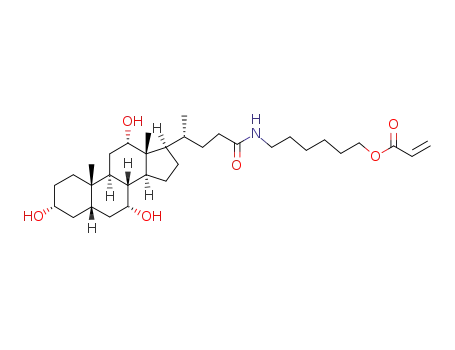 Acrylic acid 6-[(R)-4-((3R,5S,7R,8R,9S,10S,12S,13R,14S,17R)-3,7,12-trihydroxy-10,13-dimethyl-hexadecahydro-cyclopenta[a]phenanthren-17-yl)-pentanoylamino]-hexyl ester
