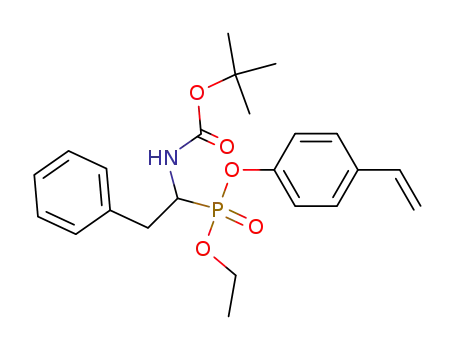 ethyl,4-ethenylphenyl (1-(N-tert-butoxycarbonylamino)-2-phenyl)ethylphosphonate
