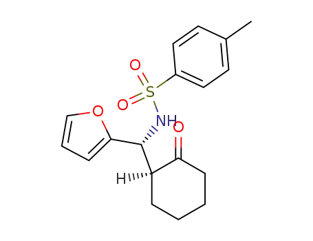 N-((2-oxocyclohexyl)(2-furyl)methyl)-p-toluenesulfonamide