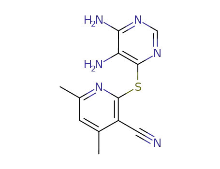 2-(5,6-diamino-pyrimidin-4-ylsulfanyl)-4,6-dimethyl-nicotinonitrile