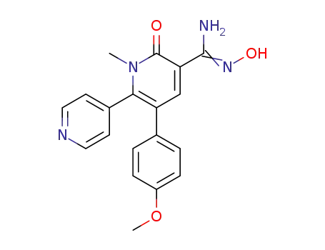 N-hydroxy-3-(4-methoxy-phenyl)-1-methyl-6-oxo-1,6-dihydro-[2,4']bipyridinyl-5-carboxamidine