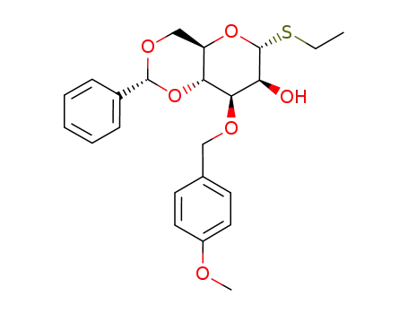 ethyl 4,6-O-benzylidene-3-O-p-methoxybenzyl-1-thio-α-D-mannopyranoside