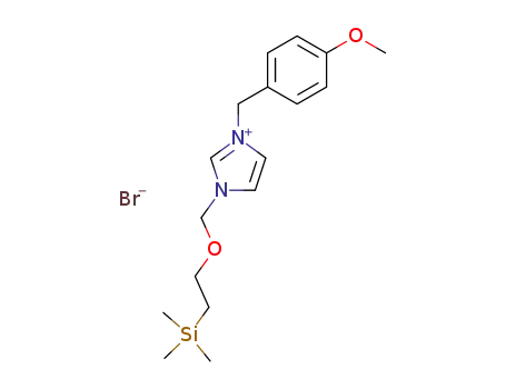 1-(4-methoxybenzyl)-3-{[2-(trimethylsilyl)ethoxy]methyl}-1H-imidazolium bromide