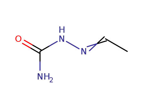 Molecular Structure of 591-86-6 (ACETALDEHYDE SEMICARBAZONE)