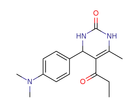 5-ethoxycarbonyl-4-(4-N,N-dimethylphenyl)-6-methyl-3,4-dihydropyrimidin-2(1H)-one