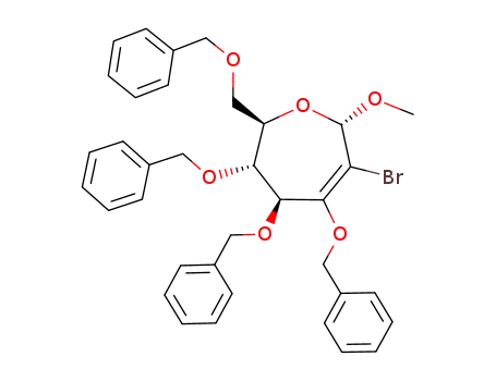 methyl 2-bromo-2-deoxy-3,4,5,7-tetra-O-benzyl-α-D-arabino-hept-2-enoseptanoside