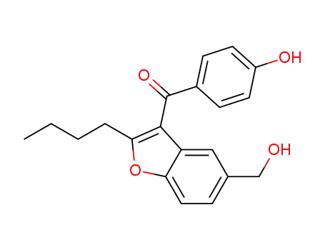 2-butyl-3-(4-hydroxybenzoyl)-5-hydroxymethyl-1-benzofuran