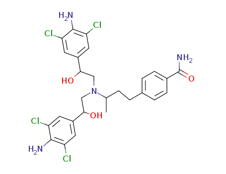 p-[(R)-3-[bis-[(RS)-4-amino-3,5-dichloro-β-hydroxyphenethyl]amino]butyl]benzamide