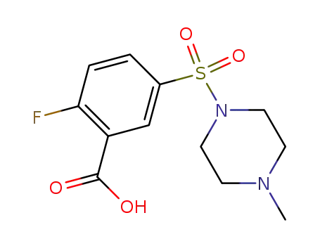 2-fluoro-5-(4-methyl-1-piperazinylsulphonyl)benzoic acid