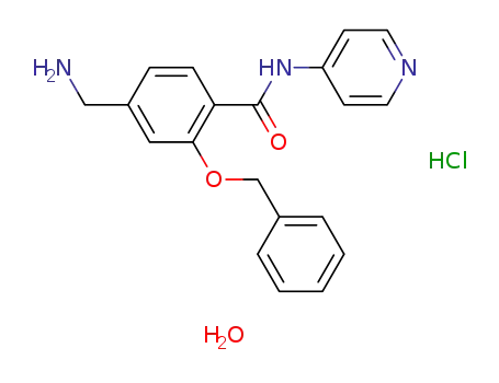 N-(pyridin-4-yl)-4-aminomethyl-2-benzyloxybenzamide monohydrochloride monohydrate