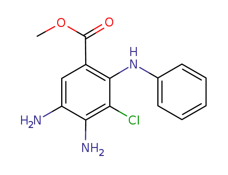 4,5-diamino-3-chloro-2-phenylamino-benzoic acid methyl ester