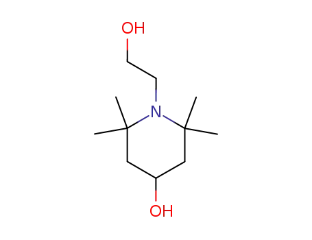 Molecular Structure of 52722-86-8 (Hydroxyethyl tetramethylpiperidinol)