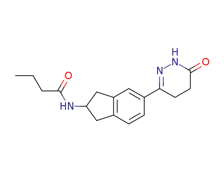 2-butyrylamino-5-[4,5-dihydropyridazin-3(2H)-on-6-yl]indane