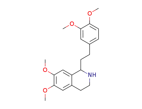1,2,3,4-tetrahydro-6,7-dimethoxy-1<2-(3,4-dimethoxyphenyl)ethyl>isoquinoline