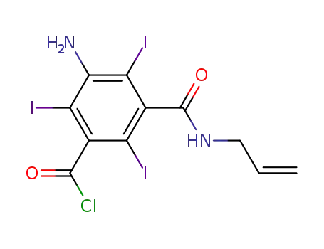 5-amino-3-allylcarbamoyl-2,4,6-triiodobenzoyl chloride