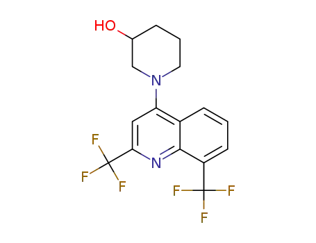 4-(3-hydroxypiperidine-1-yl)-2,8-bis(trifluoromethyl)quinoline