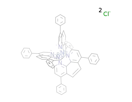 Molecular Structure of 36309-88-3 (TRIS(4,7-DIPHENYL-1,10-PHENANTHROLINE)RUTHENIUM (II) DICHLORIDE)