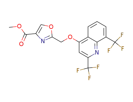 2-[[[2,8-bis(trifluoromethyl)-4-quinolinyl]oxy]methyl]-4-oxazolecarboxylic acid methyl ester