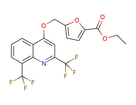 5-[[[2,6-bis(trifluoromethyl)-4-quinolinyl]oxy]methyl]-2-furancarboxylic ethyl ester