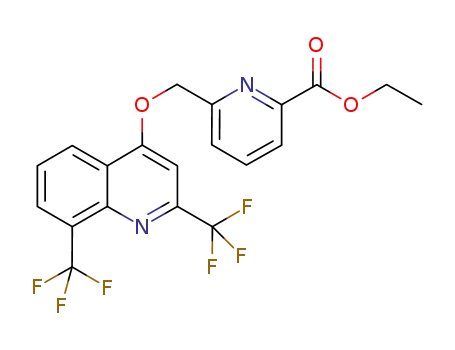 6-[[[2,8-bis(trifluoromethyl)-4-quinolinyl]oxy]methyl]-2-pyridinecarboxylic acid ethyl ester