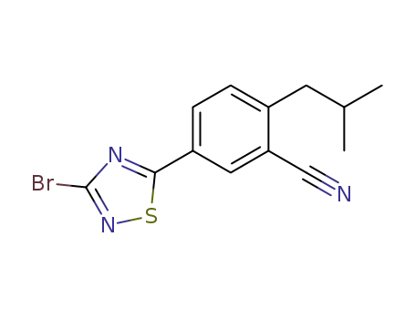 5-(3-bromo-1,2,4-thiadiazol-5-yl)-2-isobutylbenzonitrile