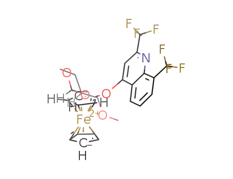 (2S,4S)-1-(2,8-bis(trifluoromethyl)quinolin-4-yloxy)-2-(4-methoxymethyl-1,3-dioxan-2-yl)ferrocene