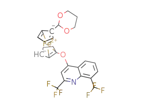 1-(1,3-dioxan-2-yl)-1'-(2,8-bis(trifluoromethyl)quinolin-4-yloxy)-ferrocene