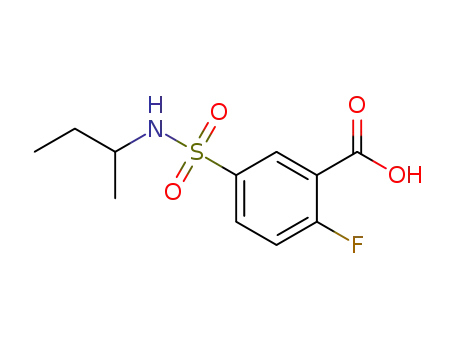 5-sec-butylsulfamoyl-2-fluoro-benzoic acid