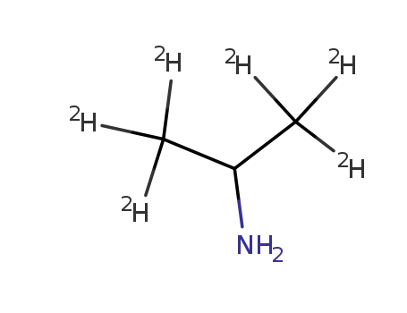 Molecular Structure of 55432-59-2 (ISO-PROPYL-1,1,1,3,3,3-D6-AMINE)