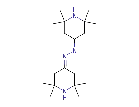 Molecular Structure of 18528-42-2 (4-Piperidinone, 2,2,6,6-tetramethyl-,
(2,2,6,6-tetramethyl-4-piperidinylidene)hydrazone)