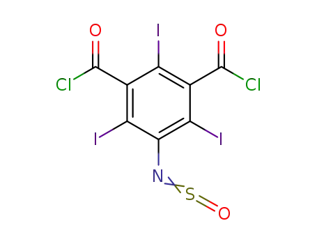 5-sulfinylamino-2,4,6-triiodoisophthalic acid chloride
