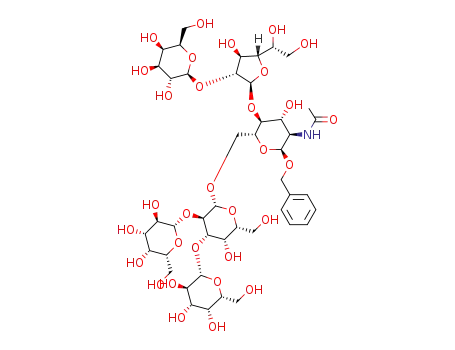 benzyl β-D-galactopyranosyl-(1→2)-[β-D-galactopyranosyl-(1→3)]-β-D-galactopyranosyl-(1→6)-[β-D-galactopyranosyl-(1→2)-β-D-galactofuranosyl-(1→4)]-2-acetamido-2-deoxy-α-D-glucopyranoside