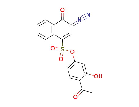 4-(4-acetyl-3-hydroxy-phenoxysulfonyl)-1-hydroxy-naphthalene-2-diazonium-betaine