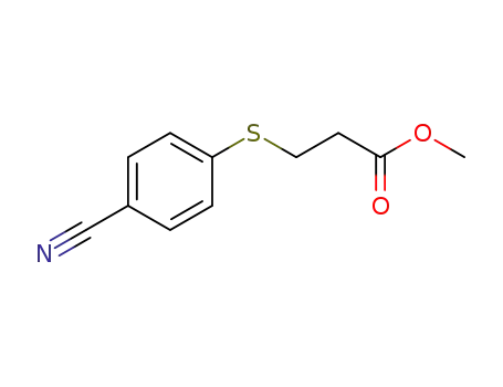 methyl 3-((4-cyanophenyl)thio)propanoate